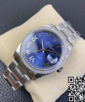 Rolex Datejust 36​ Watch M126284RBR Blue Dial Size EW Factory
