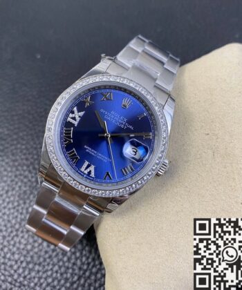 Rolex Datejust 36​ Watch M126284RBR Blue Dial Size EW Factory