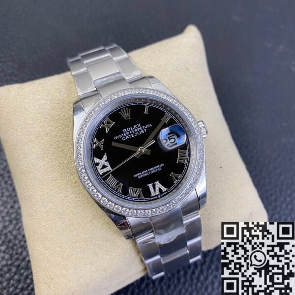 Rolex Lady Datejust M126284RBR Black Dial 36mm EW Factory