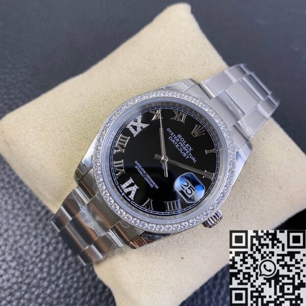 Rolex Lady Datejust M126284RBR Black Dial 36mm EW Factory