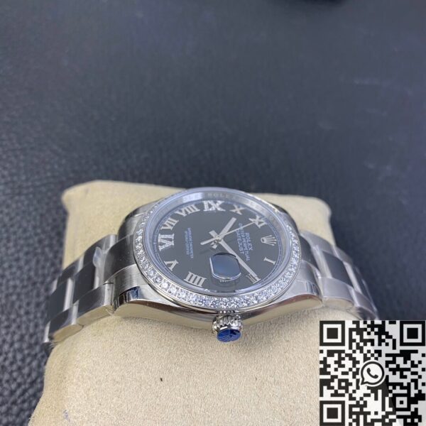 Rolex Lady Datejust M126284RBR Black Dial 36mm EW Factory