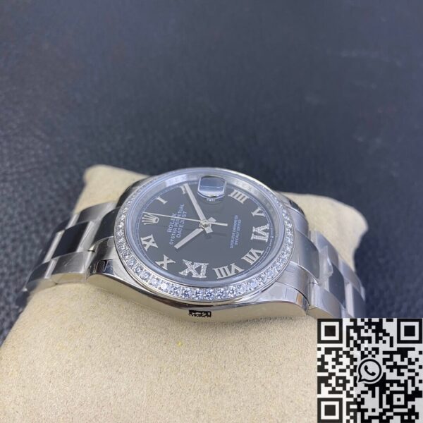 Rolex Lady Datejust M126284RBR Black Dial 36mm EW Factory