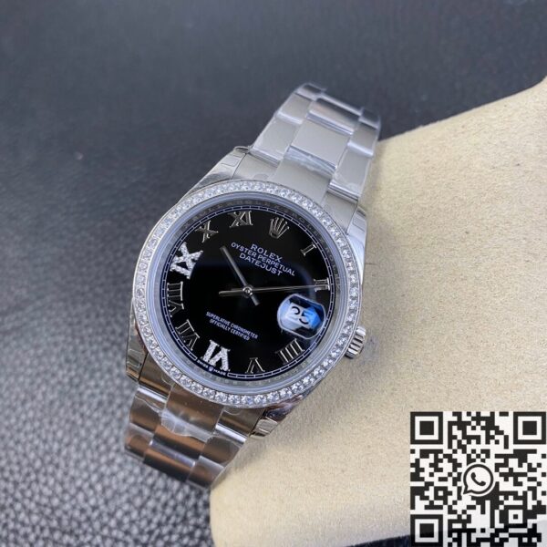 Rolex Lady Datejust M126284RBR Black Dial 36mm EW Factory