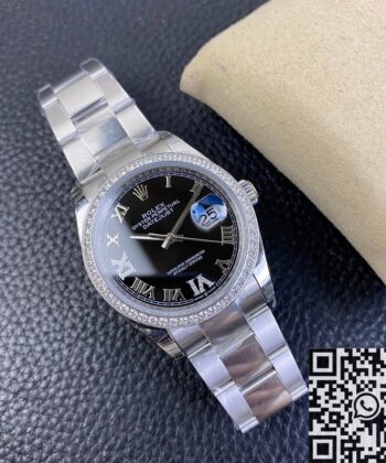 Rolex Lady Datejust M126284RBR Black Dial 36mm EW Factory