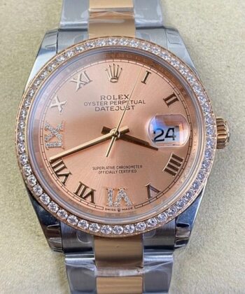Female Datejust Rolex​ M126281RBR-0016 Rose Gold Watch