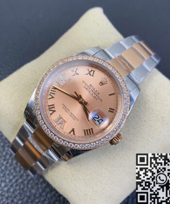 Female Datejust Rolex​ M126281RBR-0016 Rose Gold Watch