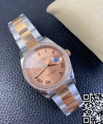 Female Datejust Rolex​ M126281RBR-0016 Rose Gold Watch