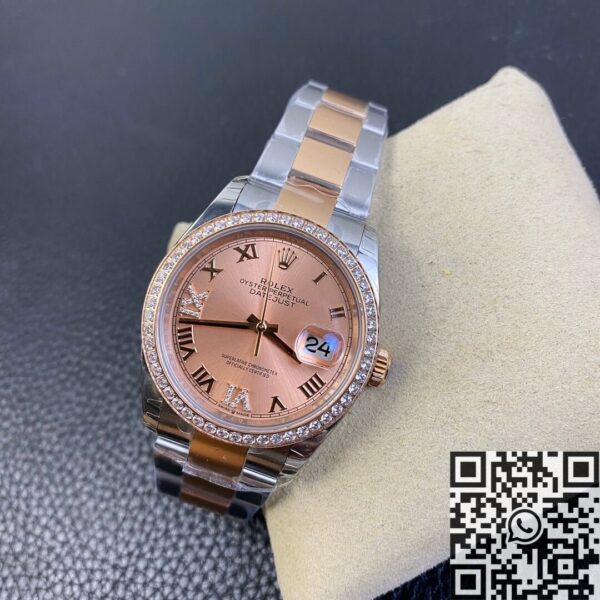 Female Datejust Rolex​ M126281RBR-0016 Rose Gold Watch