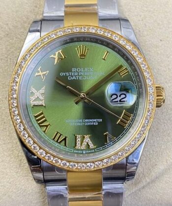 Women's Rolex Datejust M126283RBR-0012 Gold Watch 36mm