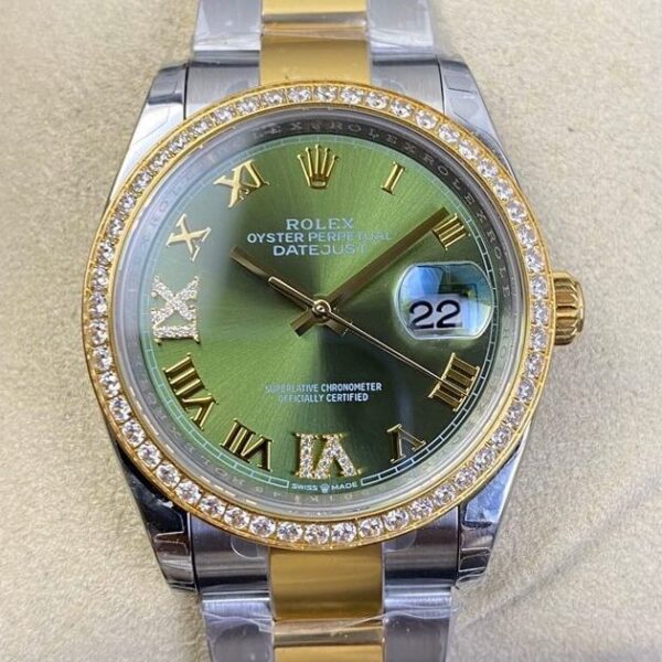 Women's Rolex Datejust M126283RBR-0012 Gold Watch 36mm