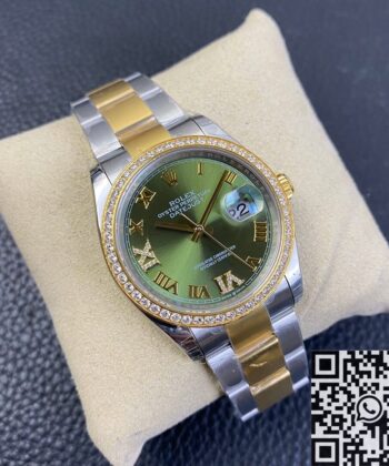 Women's Rolex Datejust M126283RBR-0012 Gold Watch 36mm