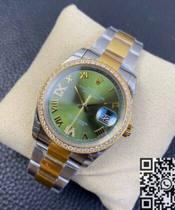 Women's Rolex Datejust M126283RBR-0012 Gold Watch 36mm