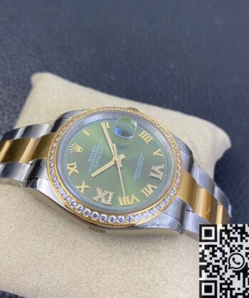 Women's Rolex Datejust M126283RBR-0012 Gold Watch 36mm