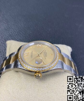 Rolex 36mm Datejust M126283RBR Gold Watch EW Factory