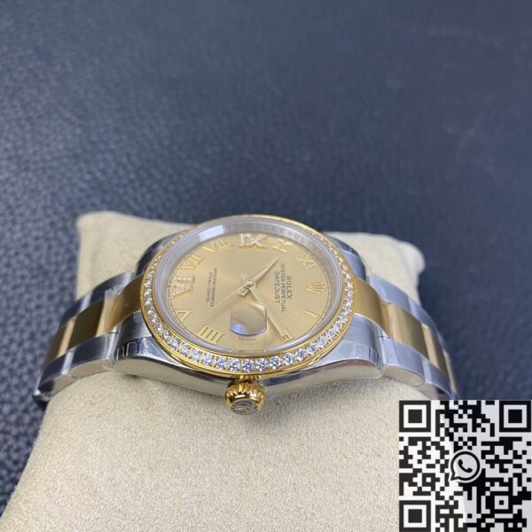 Rolex 36mm Datejust M126283RBR Gold Watch EW Factory
