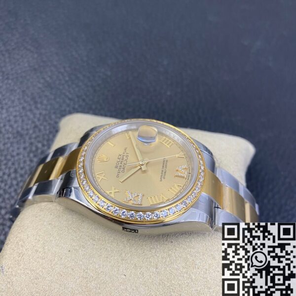 Rolex 36mm Datejust M126283RBR Gold Watch EW Factory