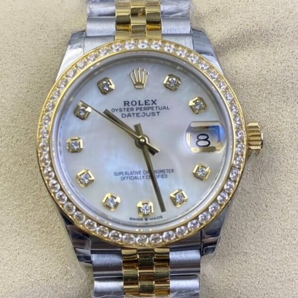 Lady Datejust Rolex​ M278383RBR-0028 Gold Watch EW Factory