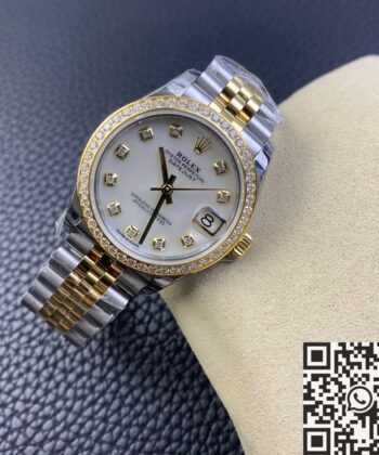 Lady Datejust Rolex​ M278383RBR-0028 Gold Watch EW Factory