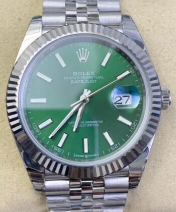 Datejust Rolex 41MM M126334-0028 Mint Green Dial EW Factory
