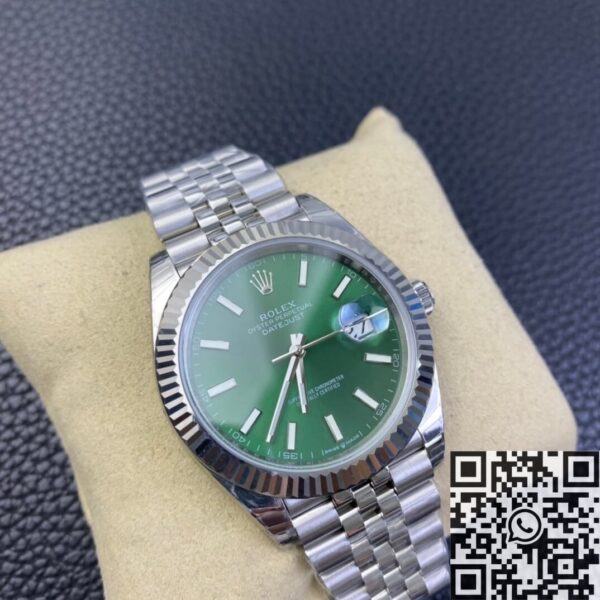 Datejust Rolex 41MM M126334-0028 Mint Green Dial EW Factory