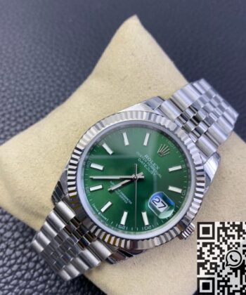 Datejust Rolex 41MM M126334-0028 Mint Green Dial EW Factory