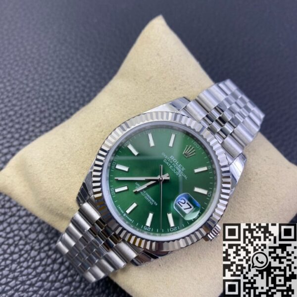 Datejust Rolex 41MM M126334-0028 Mint Green Dial EW Factory