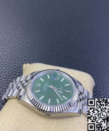 Datejust Rolex 41MM M126334-0028 Mint Green Dial EW Factory