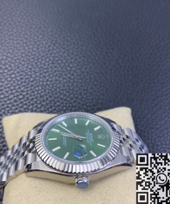 Datejust Rolex 41MM M126334-0028 Mint Green Dial EW Factory