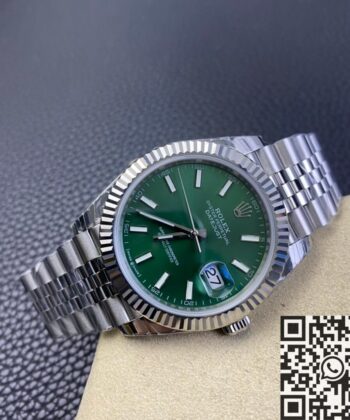 Datejust Rolex 41MM M126334-0028 Mint Green Dial EW Factory