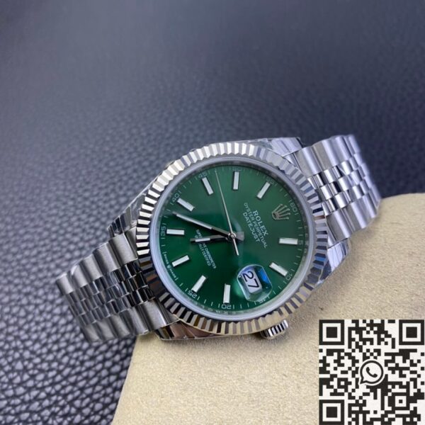 Datejust Rolex 41MM M126334-0028 Mint Green Dial EW Factory