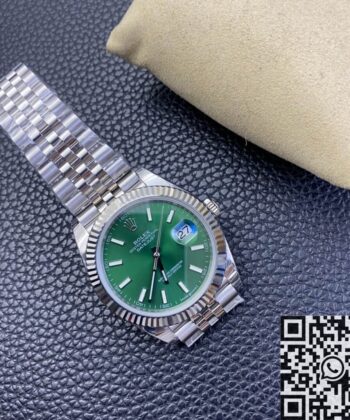 Datejust Rolex 41MM M126334-0028 Mint Green Dial EW Factory