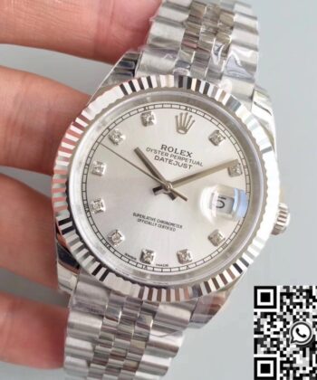 Rolex Mens Datejust M126334 Silver Dial Size 41mm EW Factory