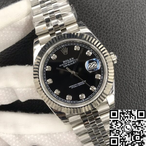 Datejust Mens Rolex​ M126334-0012 Black Dial 41mm EW Factory