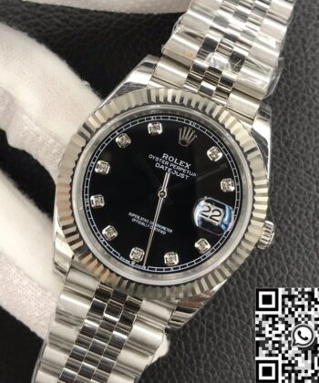 Datejust Mens Rolex​ M126334-0012 Black Dial 41mm EW Factory