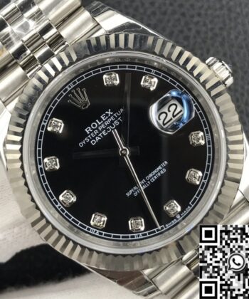 Datejust Mens Rolex​ M126334-0012 Black Dial 41mm EW Factory