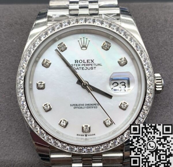 Rolex Datejust Dial M126334-0020 Diamond Bezel Size 41mm