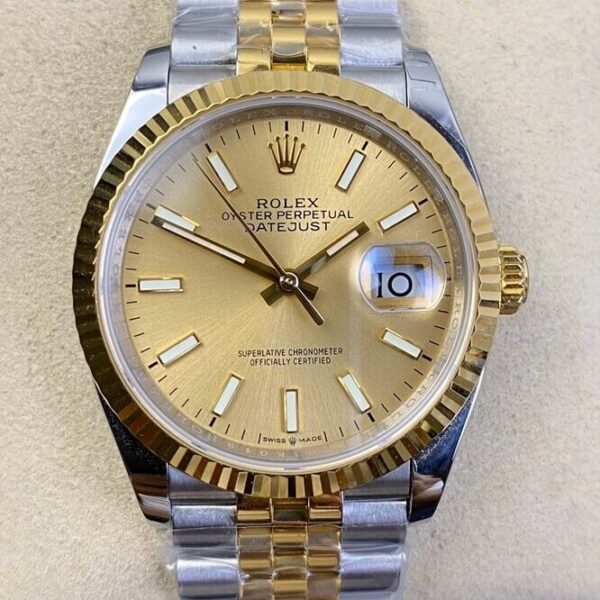 Rolex Datejust Ladies M126233-0015 Gold 36mm EW Factory