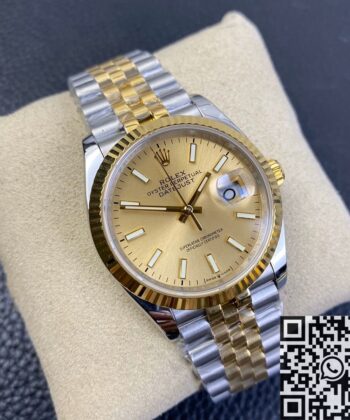 Rolex Datejust Ladies M126233-0015 Gold 36mm EW Factory