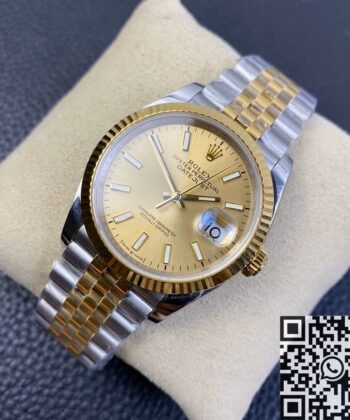 Rolex Datejust Ladies M126233-0015 Gold 36mm EW Factory