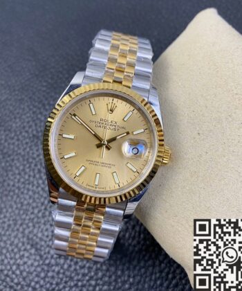 Rolex Datejust Ladies M126233-0015 Gold 36mm EW Factory