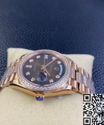 Gold Day Date Rolex M218345RBR-0041 Rose Gold Size 36mm
