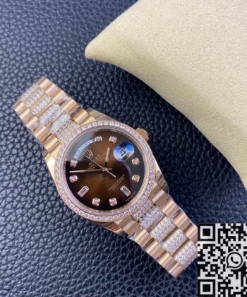 Gold Day Date Rolex M218345RBR-0041 Rose Gold Size 36mm