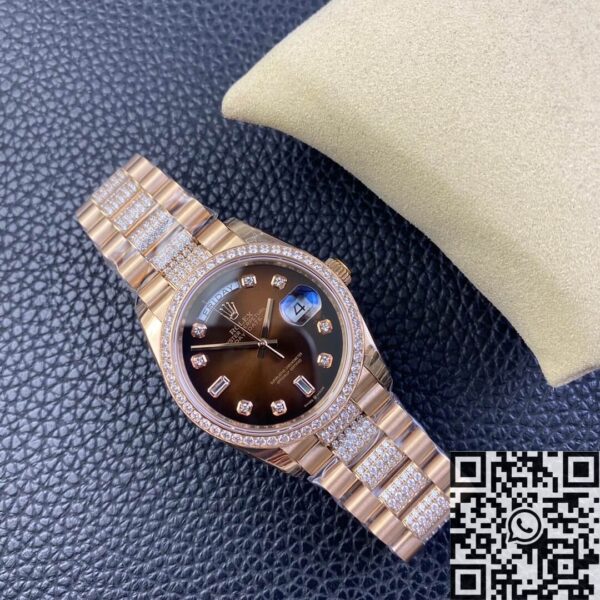Gold Day Date Rolex M218345RBR-0041 Rose Gold Size 36mm