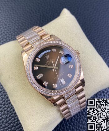 Gold Day Date Rolex M218345RBR-0041 Rose Gold Size 36mm
