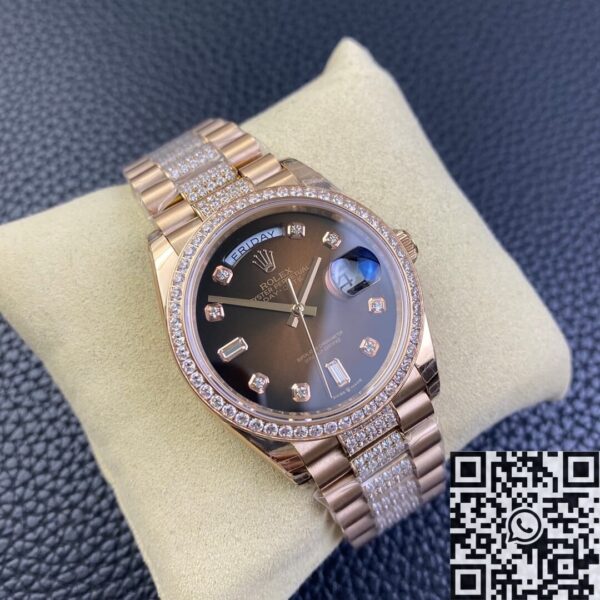 Gold Day Date Rolex M218345RBR-0041 Rose Gold Size 36mm