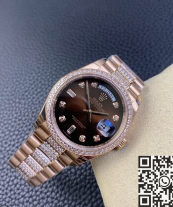 Gold Day Date Rolex M218345RBR-0041 Rose Gold Size 36mm