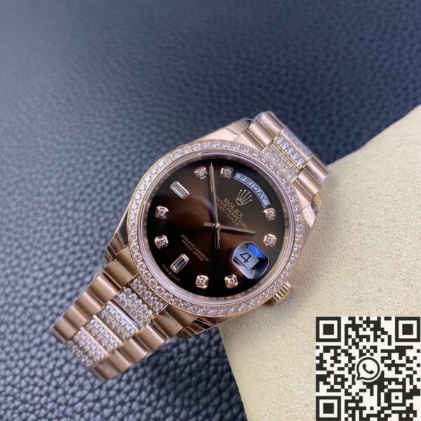 Gold Day Date Rolex M218345RBR-0041 Rose Gold Size 36mm