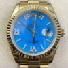 Rolex Day And Date M118238-0071 Turquoise Dial Gold 36mm