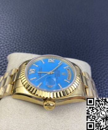 Rolex Day And Date M118238-0071 Turquoise Dial Gold 36mm