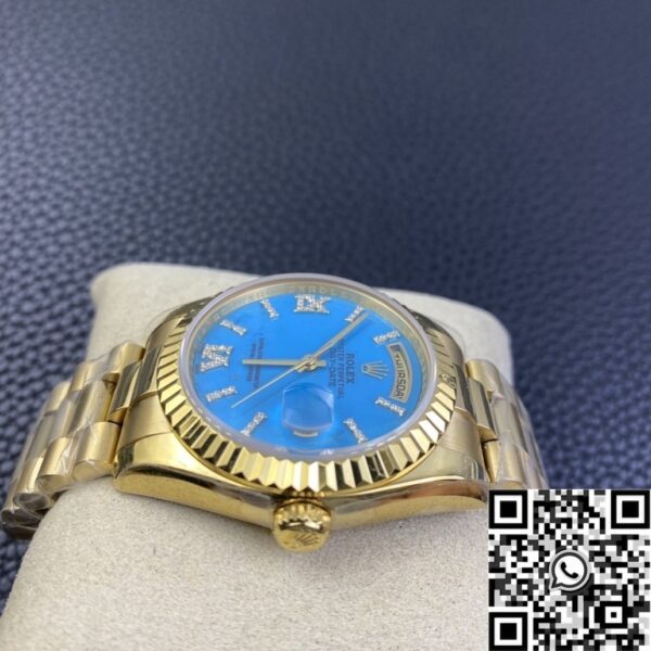 Rolex Day And Date M118238-0071 Turquoise Dial Gold 36mm